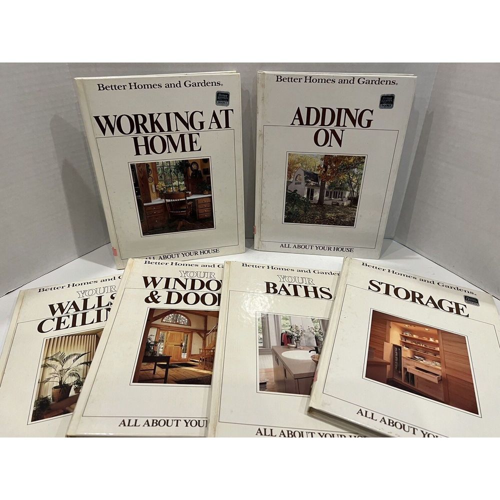 Better Homes and Gardens All About Your House Books  Set 1983 Lot Of 7 Vintage